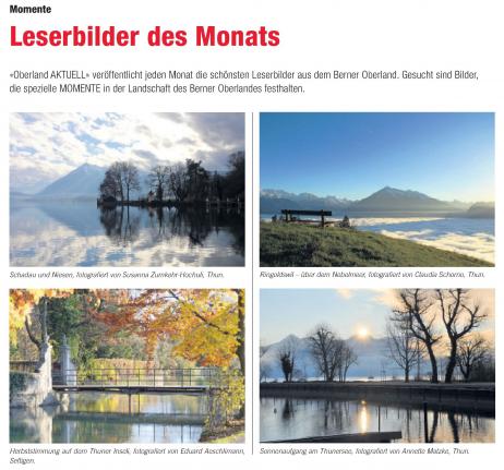 Leserbilder des Monats Oberland Aktuell Januar 2013